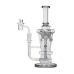 Human Grade Straight Recycler Glass Water Pipe - Haze Smoke Shop USA - Vaporizers Super Store