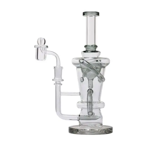 Human Grade Straight Recycler Glass Water Pipe - Haze Smoke Shop USA - Vaporizers Super Store