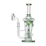 Human Grade Straight Recycler Glass Water Pipe - Haze Smoke Shop USA - Vaporizers Super Store