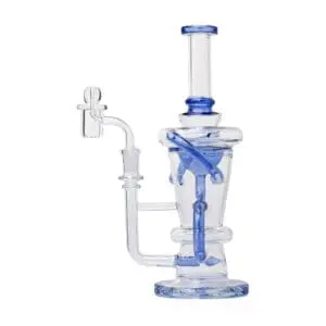 Human Grade Straight Recycler Glass Water Pipe - Haze Smoke Shop USA - Vaporizers Super Store