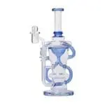 Human Grade Straight Recycler Glass Water Pipe - Haze Smoke Shop USA - Vaporizers Super Store