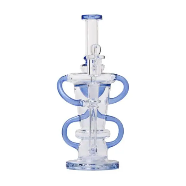 Human Grade Straight Recycler Glass Water Pipe - Haze Smoke Shop USA - Vaporizers Super Store