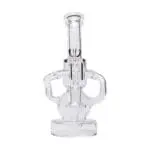 Human Grade Stubby Klein Glass Recycler Rig Water Pipe - Haze Smoke Shop USA - Vaporizers Super Store