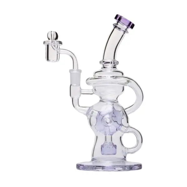 Human Grade Swiss Rig Glass Recycler Water Pipe - Haze Smoke Shop USA - Vaporizers Super Store