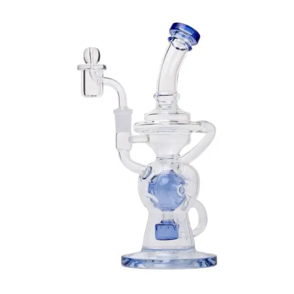 Human Grade Swiss Rig Glass Recycler Water Pipe - Haze Smoke Shop USA - Vaporizers Super Store