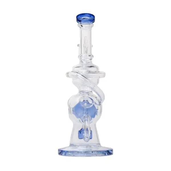 Human Grade Swiss Rig Glass Recycler Water Pipe - Haze Smoke Shop USA - Vaporizers Super Store