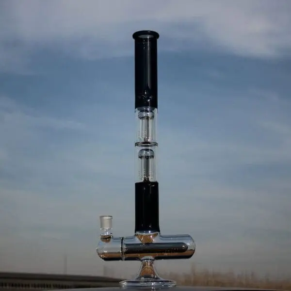 Inline and Dual Arm Percolated Glass Water Pipe - Haze Smoke Shop USA - Vaporizers Super Store