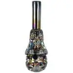 Iridescent Crouching Skeleton Soft Glass Water Pipe - Haze Smoke Shop USA - Vaporizers Super Store