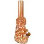 Iridescent Crouching Skeleton Soft Glass Water Pipe - Haze Smoke Shop USA - Vaporizers Super Store