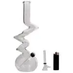 LA Pipes - Jacob's Ladder Crystal Clear Zong Bong - Haze Smoke Shop USA - Vaporizers Super Store