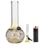 LA Pipes Raked Tiger Stripe Accented Beaker - Haze Smoke Shop USA - Vaporizers Super Store