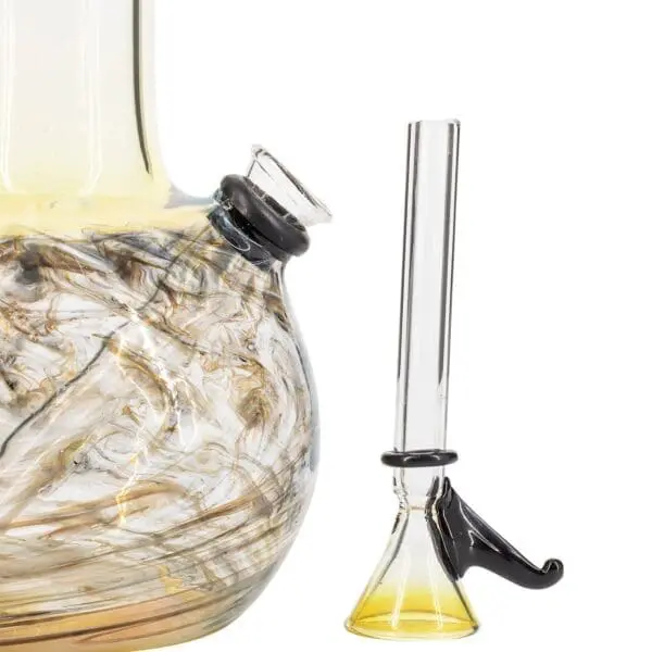 LA Pipes Raked Tiger Stripe Accented Beaker - Haze Smoke Shop USA - Vaporizers Super Store