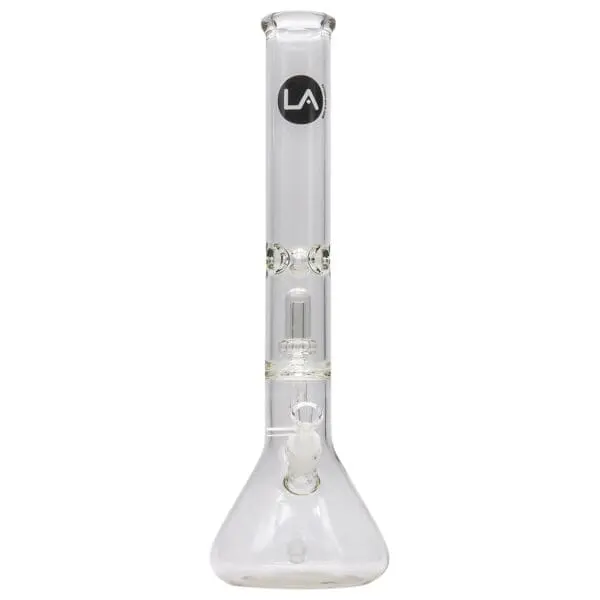 LA Pipes - Thick Glass Beaker Showerhead Perc Bong - Haze Smoke Shop USA - Vaporizers Super Store