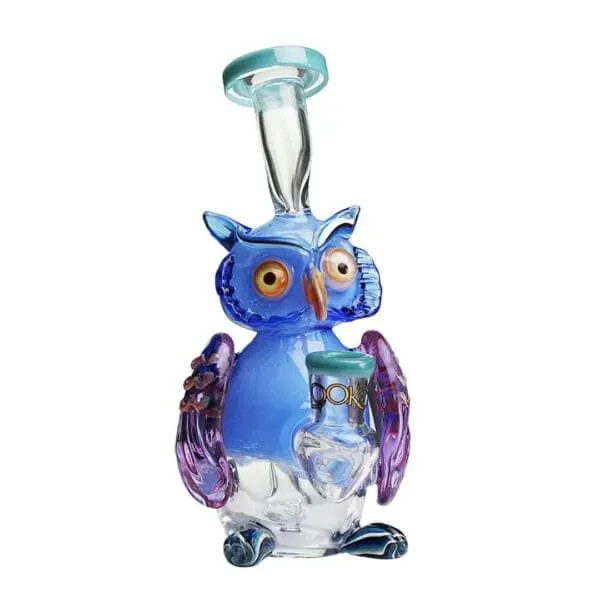 Lookah Glass Mini Nerdy Owl Water Pipe - Haze Smoke Shop USA - Vaporizers Super Store