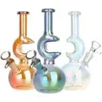 Lunar Glow Electroplated Glass Water Pipe - Haze Smoke Shop USA - Vaporizers Super Store