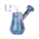 Marbled Mini Glass Dab Rig - Haze Smoke Shop USA - Vaporizers Super Store