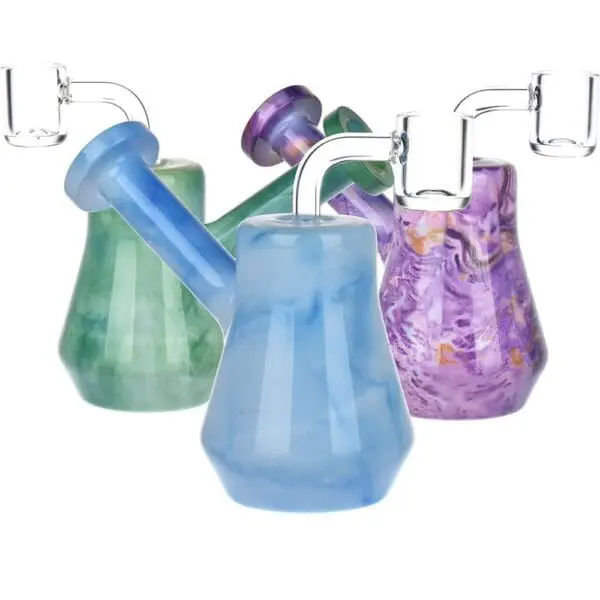 Marbled Mini Glass Dab Rig - Haze Smoke Shop USA - Vaporizers Super Store