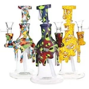 Masked Silicone & Glass Water Pipe - Haze Smoke Shop USA - Vaporizers Super Store