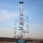 Massive Dual Perc Recycler Style Water Pipe - Haze Smoke Shop USA - Vaporizers Super Store