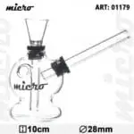 Micro Hand Held Glass Water Pipe - Haze Smoke Shop USA - Vaporizers Super Store