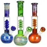 Milky Fade Water Pipe w/ Coil Perc