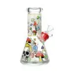 Monstrous Mushroom Mashup Beaker Glass Water Pipe - Haze Smoke Shop USA - Vaporizers Super Store