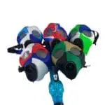 Multi-Colored Silicone Skull Gas Mask Bong