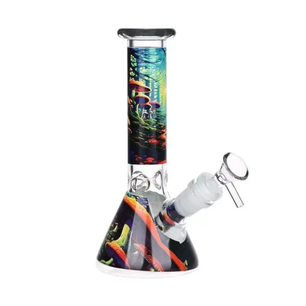 Mushroom Forest Glass Beaker Water Pipe Smoking Set - Haze Smoke Shop USA - Vaporizers Super Store