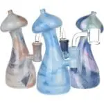 Mushroom Top Marbled Glass Dab Rig - Haze Smoke Shop USA - Vaporizers Super Store