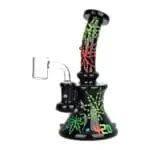 Neon Hemp Leaf Glow In The Dark Dab Rig - Haze Smoke Shop USA - Vaporizers Super Store