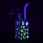 Patriotic Leaf Juice Box Glass Dab Rig - Haze Smoke Shop USA - Vaporizers Super Store