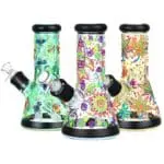Phantasmagoric Glow In Dark Beaker Glass Water Pipe - Haze Smoke Shop USA - Vaporizers Super Store