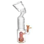 Pharoah Head Frosted Glass Water Pipe -Haze Smoke Shop USA - Vaporizers Super Store