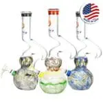 Phoenix Rising Bubble Base Water Pipe w/ Hook