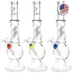 Phoenix Rising Twist Dome Base Water Pipe