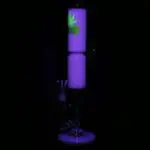 Pulsar 420 O'Clock Glow In The Dark Straight Tube Water Pipe - Haze Smoke Shop USA - Vaporizers Super Store