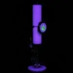 Pulsar 420 O'Clock Glow In The Dark Straight Tube Water Pipe - Haze Smoke Shop USA - Vaporizers Super Store