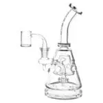 Pulsar Bent Neck Pyramid Glass Dab Rig - Haze Smoke Shop USA - Vaporizers Super Store