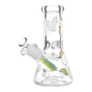 Pulsar Caticorns Design Glass Beaker Water Pipe - Haze Smoke Shop USA - Vaporizers Super Store