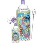 Pulsar Graffiti Series Spray Paint Glass Water Pipe Set - Haze Smoke Shop USA - Vaporizers Super Store