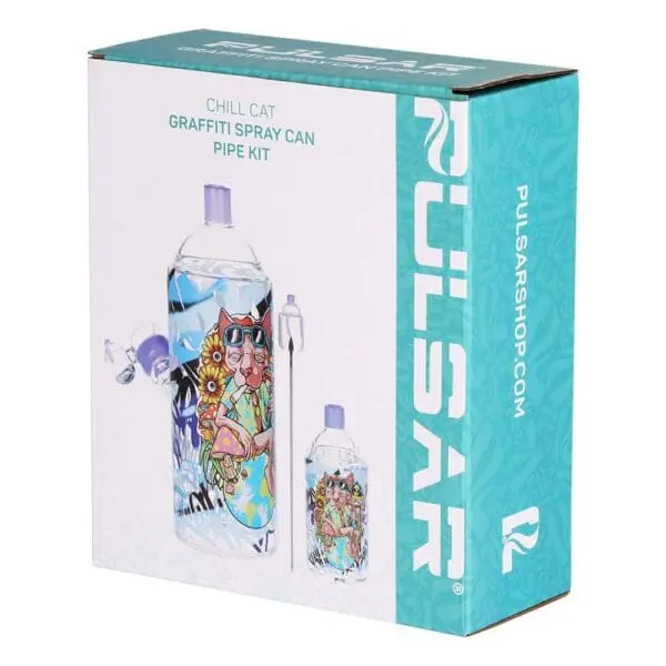 Pulsar Graffiti Series Spray Paint Glass Water Pipe Set - Haze Smoke Shop USA - Vaporizers Super Store