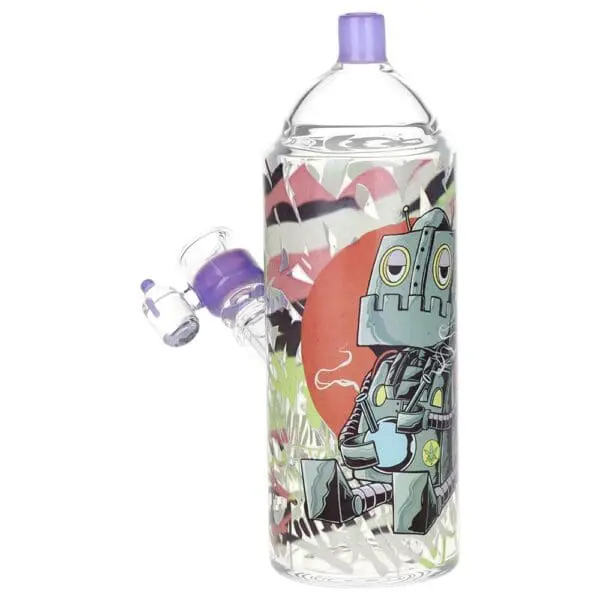 Pulsar Graffiti Series Spray Paint Glass Water Pipe Set - Haze Smoke Shop USA - Vaporizers Super Store