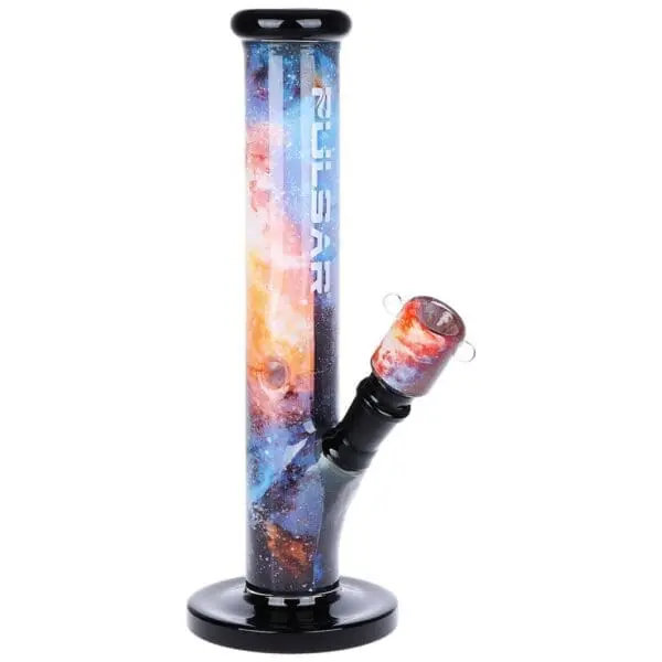 Pulsar Inside Print Straight Tube Glass Water Pipe - Haze Smoke Shop USA - Vaporizers Super Store