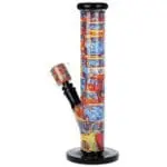 Pulsar Inside Print Straight Tube Glass Water Pipe - Haze Smoke Shop USA - Vaporizers Super Store