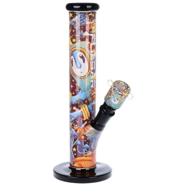 Pulsar Inside Print Straight Tube Glass Water Pipe - Haze Smoke Shop USA - Vaporizers Super Store