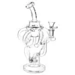 Pulsar Multi Arm Recycler Water Pipe - Haze Smoke Shop USA - Vaporizers Super Store