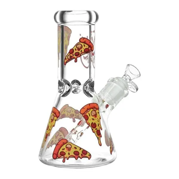 Pulsar Pizza Design Glass Beaker Water Pipe - Haze Smoke Shop USA - Vaporizers Super Store