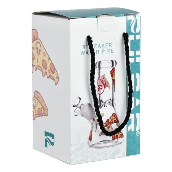 Pulsar Pizza Design Glass Beaker Water Pipe - Haze Smoke Shop USA - Vaporizers Super Store