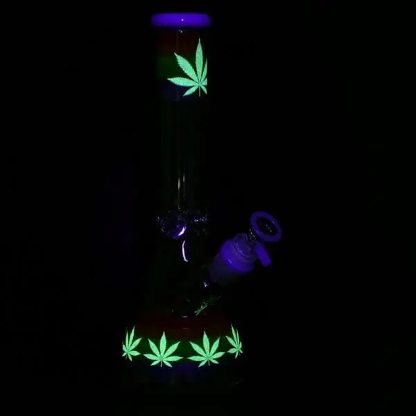 Pulsar Rainbow Pride Glow Glass Beaker Water Pipe - Haze Smoke Shop USA - Vaporizers Super Store