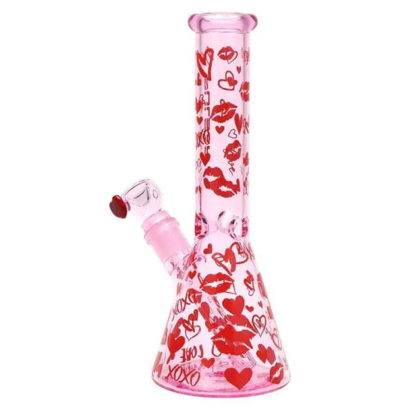 Pulsar Valentine's XOXO Glass Beaker Water Pipe & Hand Pipe Set - Haze Smoke Shop USA - Vaporizers Super Store